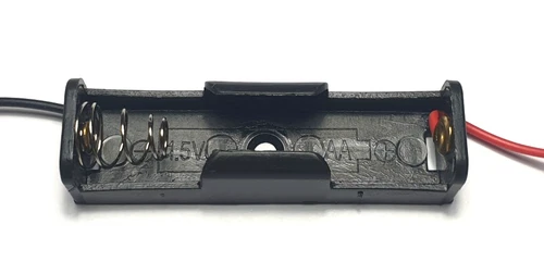 1 x AA Battery Holder - 1x1.5V - 150mm Leads - Uk Free P&P