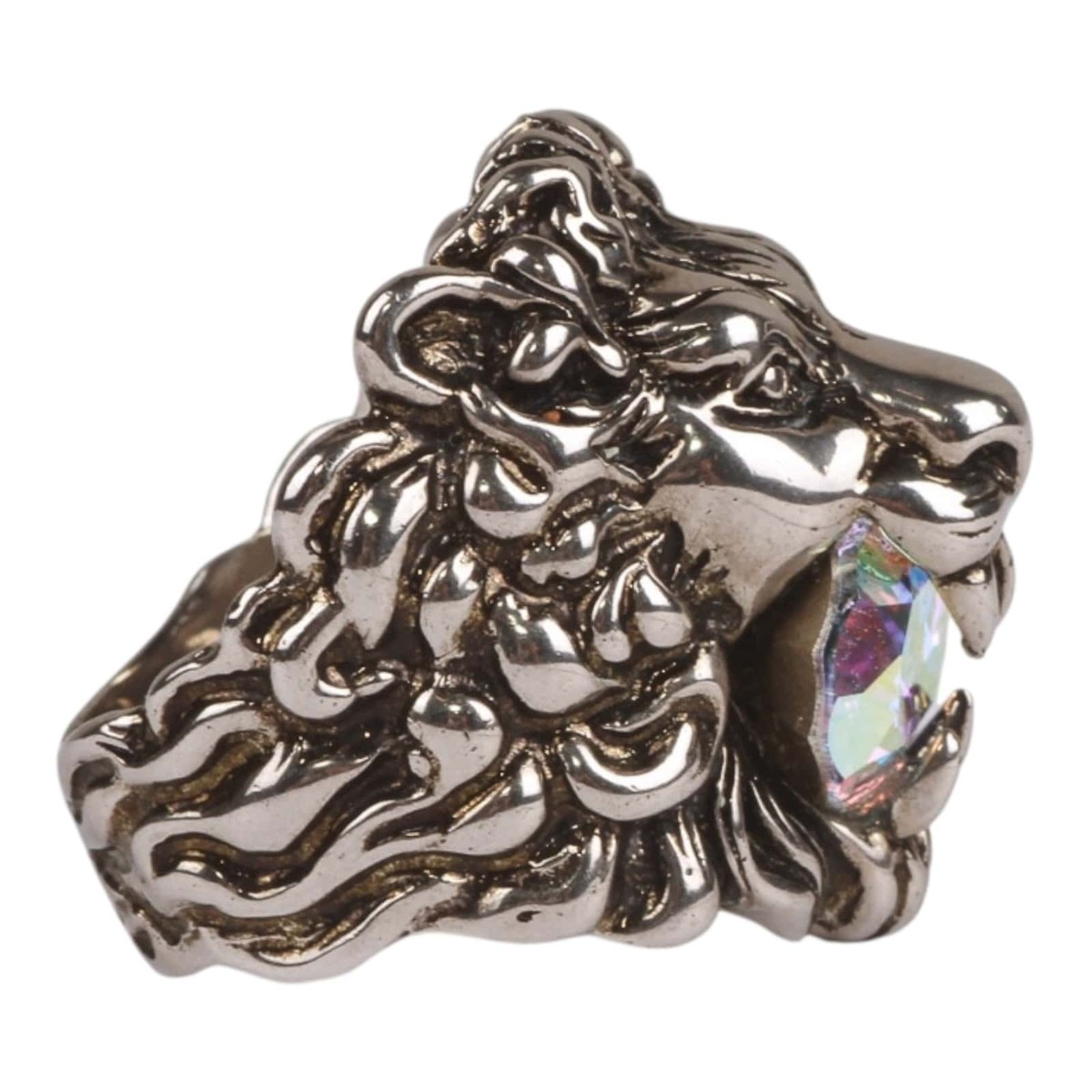 Authentic Gucci Crystal-Embellished Lion Head Ring | eBay
