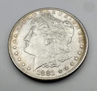 1881S Morgan Dollar Approx. BU Silver $1 Coin Rare Key Date Beautiful 1881 S