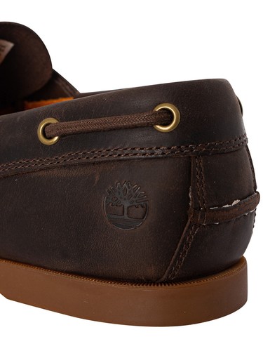 Timberland Uomo Scarpe da barca in pelle Cedar Bay, Marrone - Imagen 9 de 9