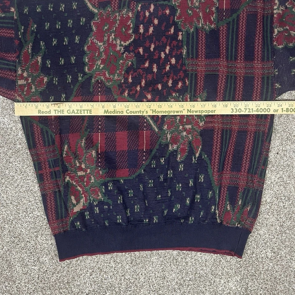 Vintage Chaps Ralph Lauren Multicolored 90s Grandpa Sweater Size Large Vtg Retro - Image 2 of 4