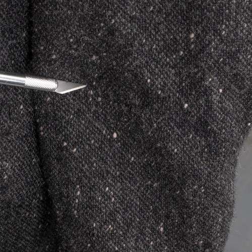 COMME CA DU MODE MEN Gray Wool Blend Tweed Coat Size L - Made in Japan - Picture 20 of 21