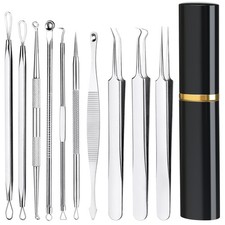 Pimple Popper Tool Kit10 Pcs Professional Blackhead Remover Comedones Extract...
