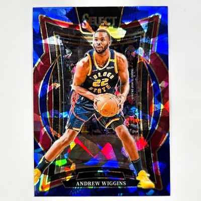 2024-25 Panini Select - Concourse Andrew Wiggins #5 Blue Cracked Ice Prizm