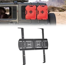 JOYTUTUS JK Rear Window Storage Panel Kit Compatible with Wrangler Black 