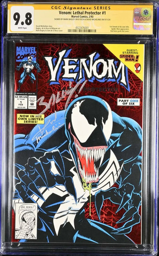 Venom: Lethal Protector #1 Red Foil Cover CGC SS 9.8 Double Signature