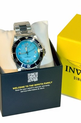 69483 Invicta Specialty Rowan Light Blue Dial 40mm Stainless Steel Mens Watch