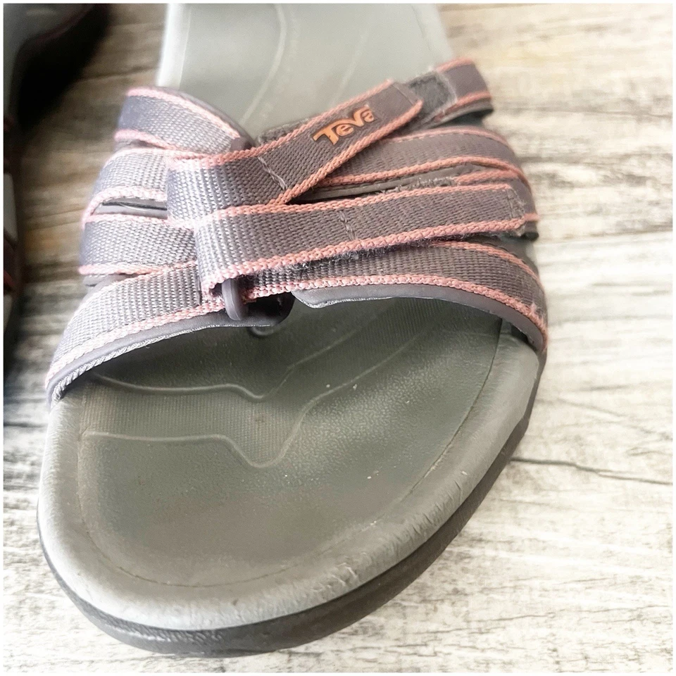 Sandalia Tirra para mujer Teva talla 9,5 púrpura rosa usada en excelente estado al aire libre senderismo camping Foto 4 de 4