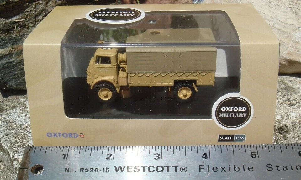 Oxford Military 1/76 Bedford QLD Cargo Truck British Army RASC, 1942 76QLD004 - Image 2 of 4