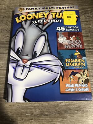 Looney Tunes Super Stars 45 Cartoon Classics Family Multi-Feature DVD NEW A1