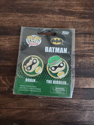 FUNKO POP PINS Robin & The Riddler NEW IN PACKAGE | eBay