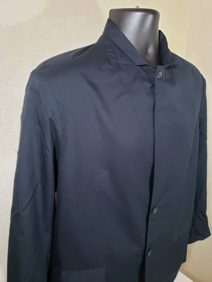 Camisa Chaqueta Theory Para Hombre Azul Claro 100% Algodón Talla 44 Súper Rara Foto 2 de 4