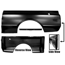 1969 1970 1971 1972 Chevy Truck Blazer GMC Jimmy Bedside Panel Left Side New