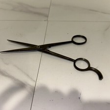 Antique/ Vtg Barber Scissors Made By Kurtz Co. In Hamburg-Solingen