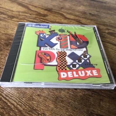 Kid Pix Deluxe Studio (CD-Rom, 1994- 1998 Broderbund) Fun Tools Big Imaginations