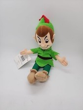 Peter Pan Beanie Plush Toy The Disney Store Mini Bean Bag 8" Stuffed Animal
