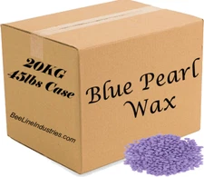 Blue Pearl Wax Purple Glacier Bead Hard Wax (Stripless) Bulk Case 45lbs