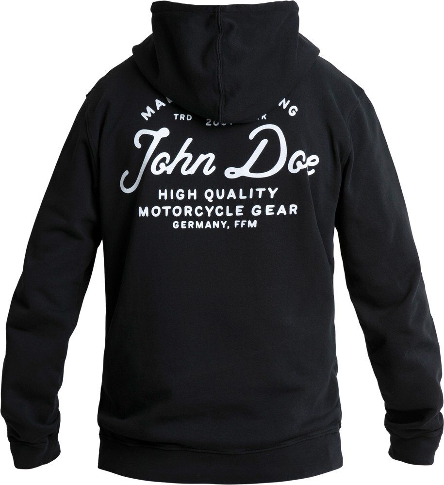 Толстовка с капюшоном Джона Доу с надписью JD Черная