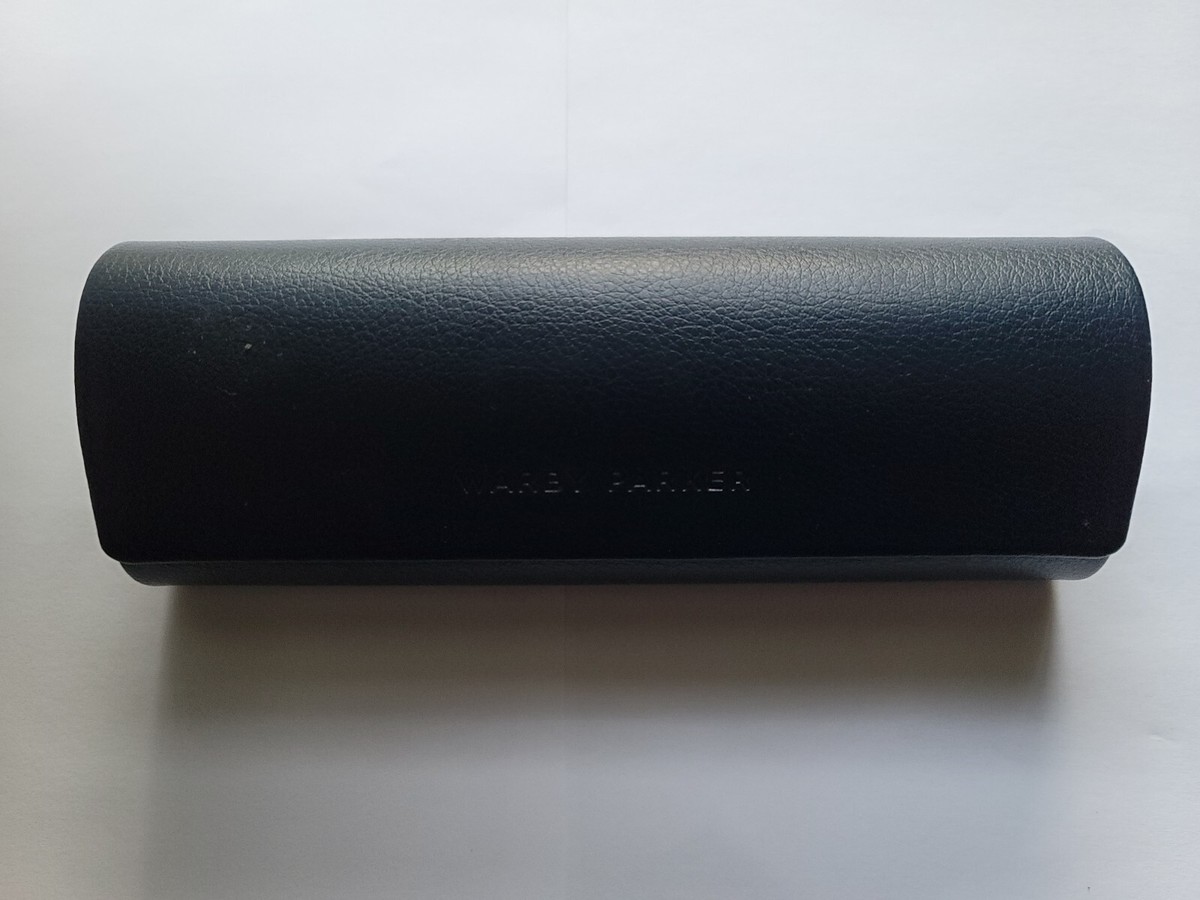 Warby Parker Magnetic Hard Shell Eye Glasses Case Navy Blue  display picture 3