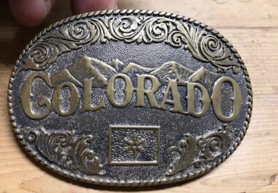 Colorado STATE BELT BUCKLE Award Design Medals