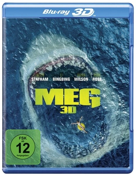 MEG-BLU-RAY 3D - JASON STATHAM,BINGBING LI,RAINN WILSON   BLU-RAY NEU - Bild 1 von 1
