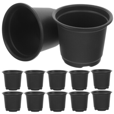 black indoor plant pot Maki Plant Pot Wide - indoor & outdoor, black pot, 30 cm