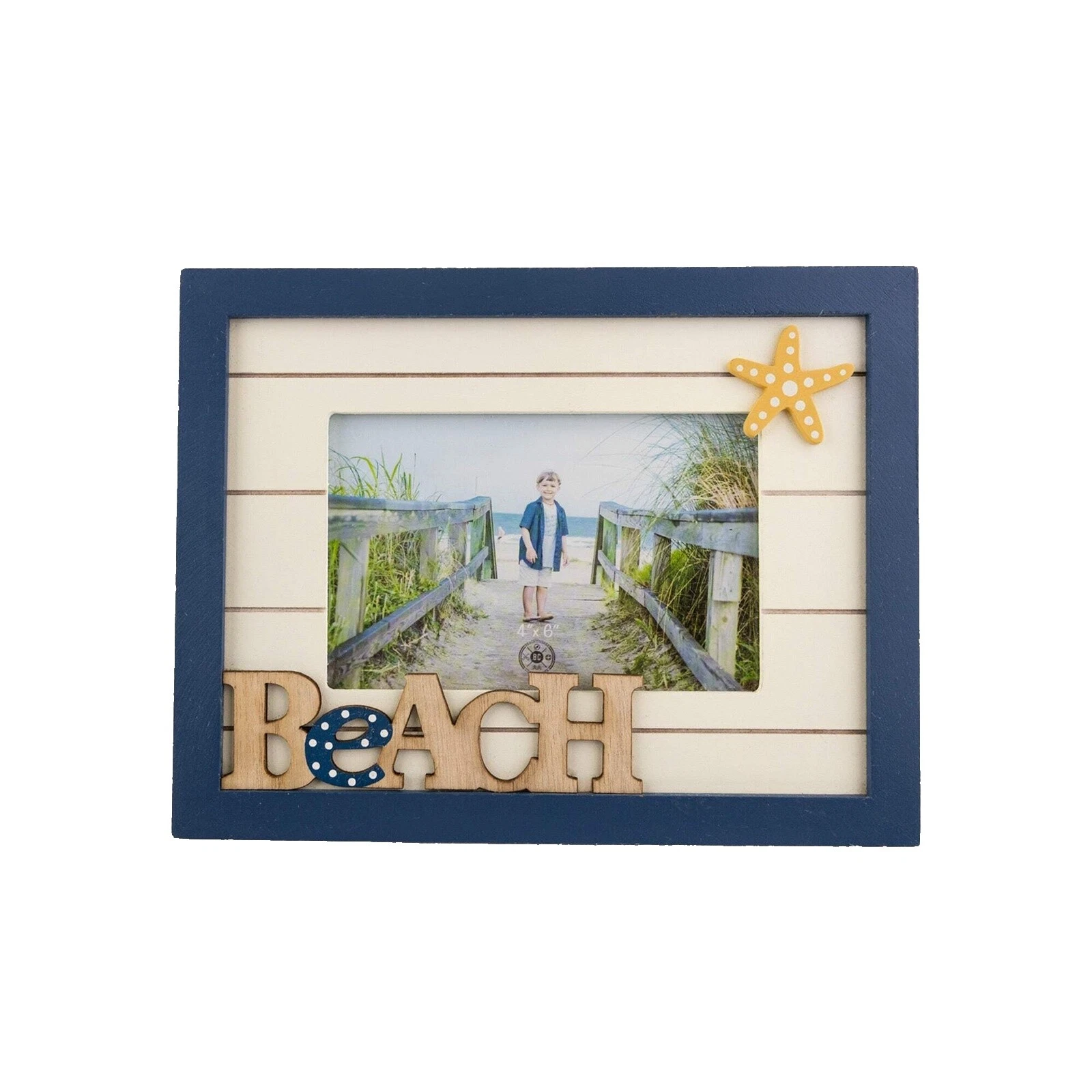 Rectángulo de madera Marcos de Playa y tropical