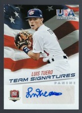 2015 Panini USA Baseball 15U Team Signatures Luis Tuero 187/299