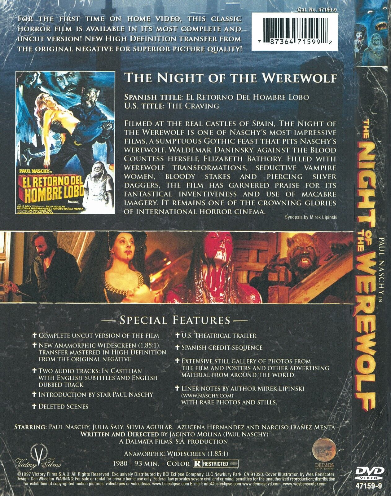 Night of the Werewolf [DVD] [1980] [Region 1] [US Import] [NTSC]:  : DVD & Blu-ray