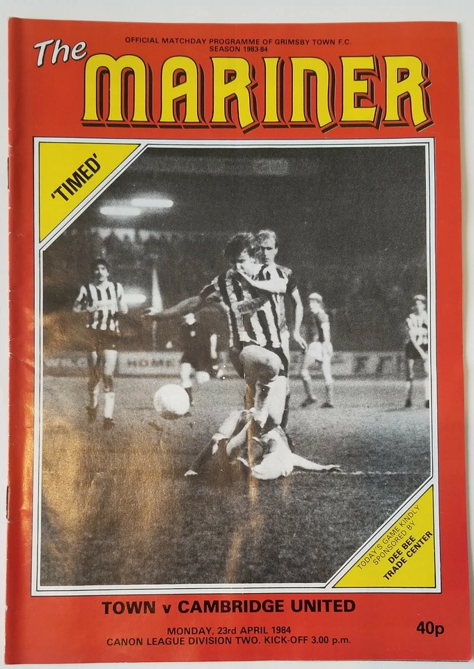 Grimsby Town: 5 x Match Day Programs including Sheffield Wednesday, 1984 - Image 3 of 4