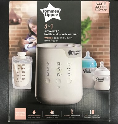 tommee tippee 3 in 1 advanced bottle & pouch warmer