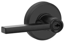 Schlage F51A LAT 622 GSN Latitude Single Cylinder Keyed Entry Door - Black