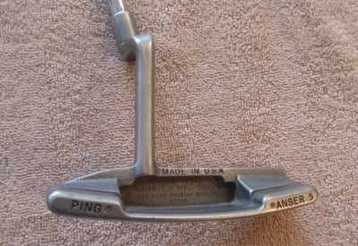 TZ GOLF - VINTAGE RARE PING ANSER 5 STEEL 35” BLADE PUTTER W