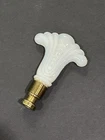 Aladdin Lamp Milk Glass Finial Opalescent Ivory White