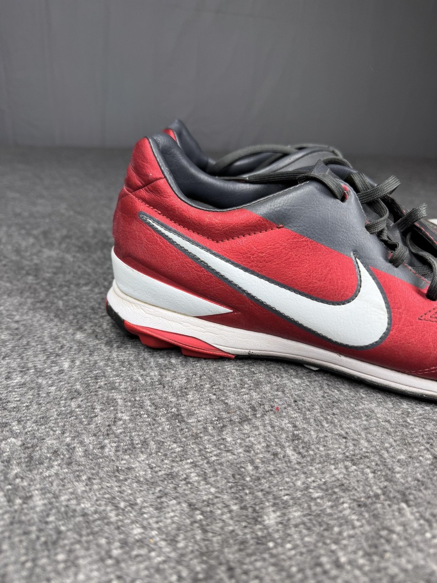 Nike T90 Laser IV Turf Soccer Shoes Mens 10.5 Red Black White