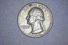 1936 Washington Quarter - 90% Silver VG