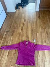 The North Face Women s XS Petite Purple 1/4 Zip Fleece Mock Neck Pullover
