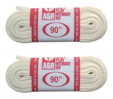 A R Sports Figure Skate Laces, 90" - White 2-Pack