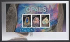 AUSTRALIA 2025 OPALS DOMESTIC Postage MINISHEET  V F Used on FDC.