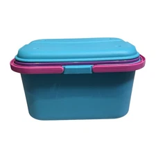 Vintage Eagle Storage Organizer Carryall Tote Bin Container Sewing Crafts 3 pc.