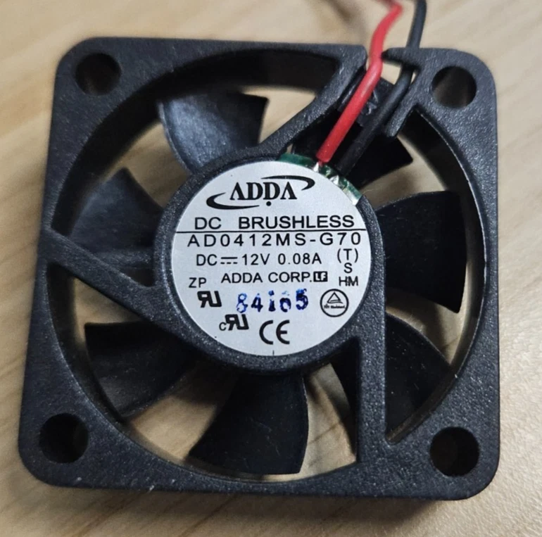 40mm x 10mm ADDA 12V cooling fan, with optional 40° degree C thermostat - Image 3 of 4