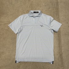 RLX Ralph Lauren Polo Shirt Golf Striped Wicking Men s Size Medium