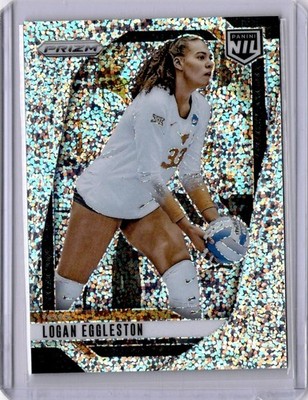 2025 Texas Panini NIL - Logan Eggleston Rookie SSP White Sparkle #21 