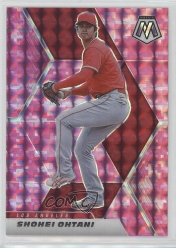 2021 Panini Mosaic Pink Camo Mosaic Prizm Shohei Ohtani #179 05u8