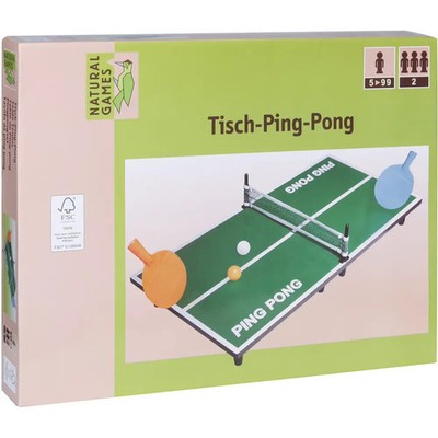 Natural Games Ping Pong-Set 60 x 30 x 7 cm