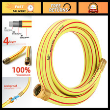 10ft Flexible No Kink Garden Hose 3/4in Heavy Duty PVC - Leak Free, 150PSI, Outd