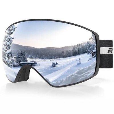 RIOROO Ski Snowboard Brille kompatibel mit OTG Brille breit Unisex 995.322-BS