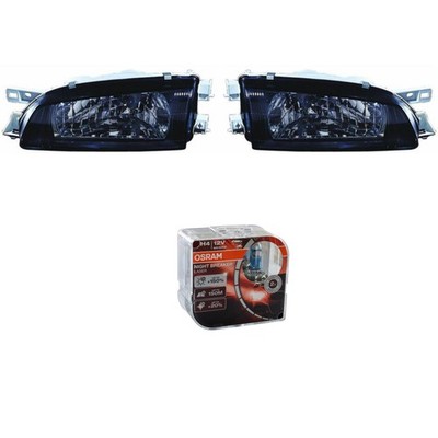 Scheinwerfer Set schwarz für Subaru Impreza Station Wagon GF GC GFC inkl. H4