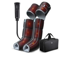 Full Leg Massager with 6 Air Compression Heat Vibration ALLJOY New