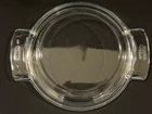 Vtg PYREX de CORNING 453 France LID ONLY Clear Glass 1.5 QT Casserole Dish 6.5"D